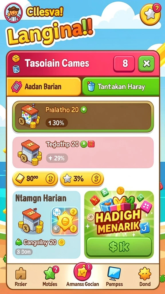 supersvip - Tampilan antarmuka yang menarik dan user-friendly.